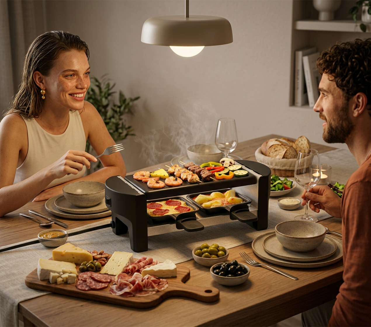 Grelhador Elétrico Raclette 29,5x11x10,5cm